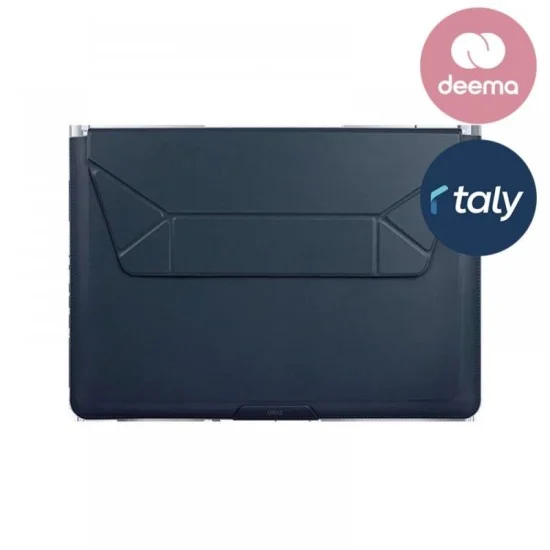 Lap Top Bag Sleeve With Foldable Stand (Up To 14”) Uniq - Abyss Blue